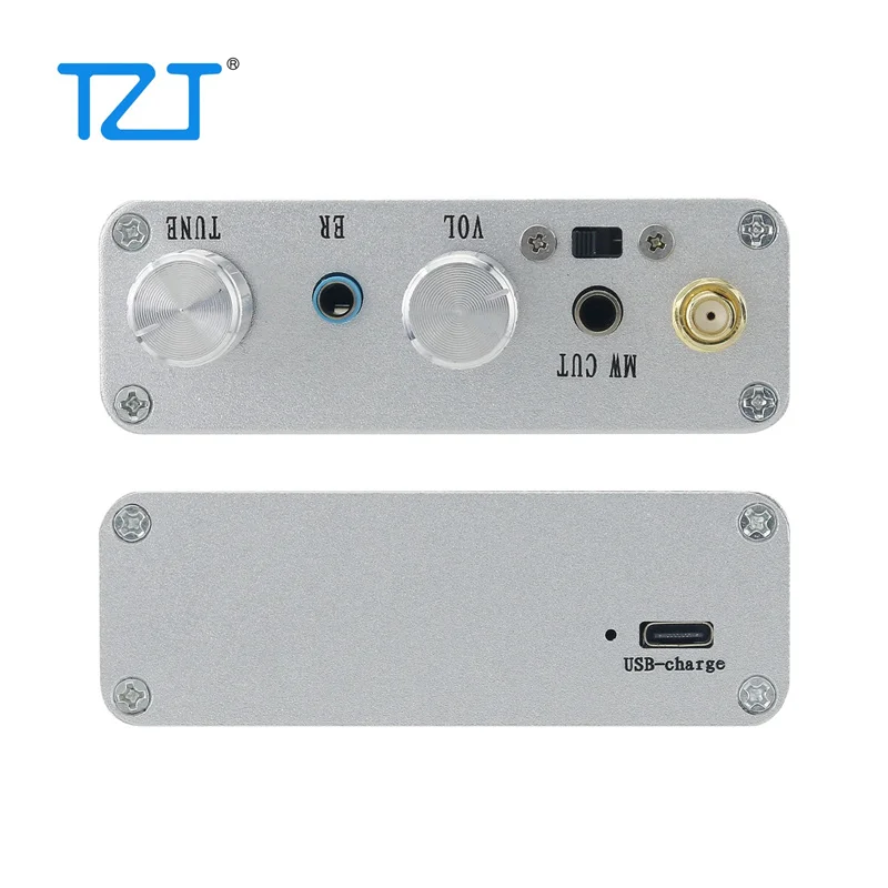 TZT HAMGEEK RDS-998 FM MW LW SW SSB راديو استقبال USB LSB BFO هام راديو استقبال مع قذيفة فضية