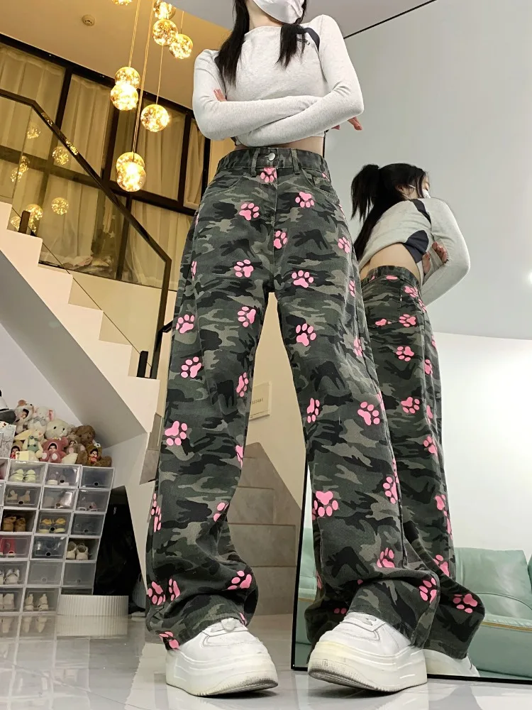 The Spice Girls Fashion Boyfriend Y2k Baggy Jeans Women Clothing Female Ladies Slouchy Streetwear Wide Leg Denim Pant BVAY2053