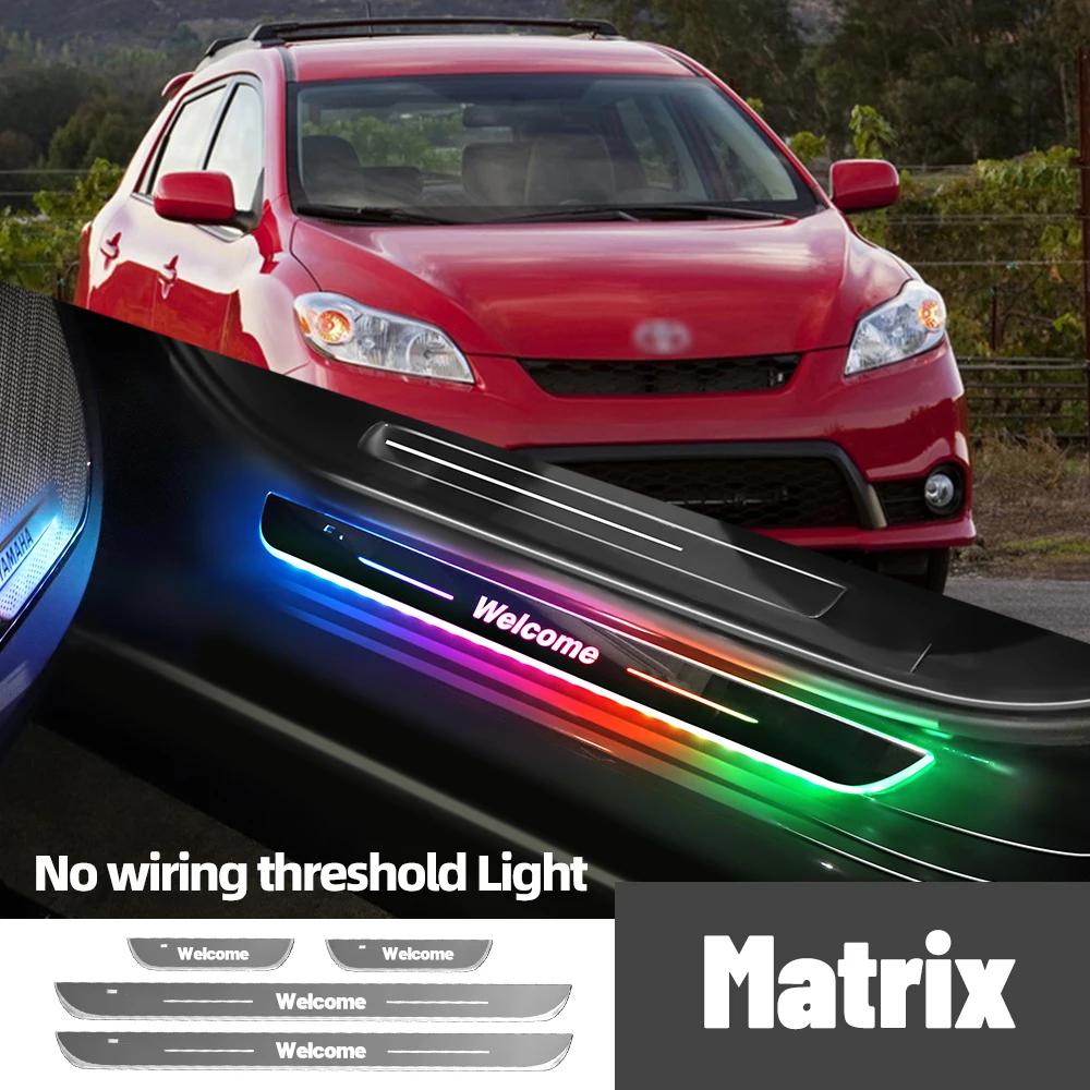 

For Hyundai Matrix 2001-2010 2006 2007 2009Car Door Sill Light Customized Logo LED Welcome Threshold Pedal Lamp Accessories