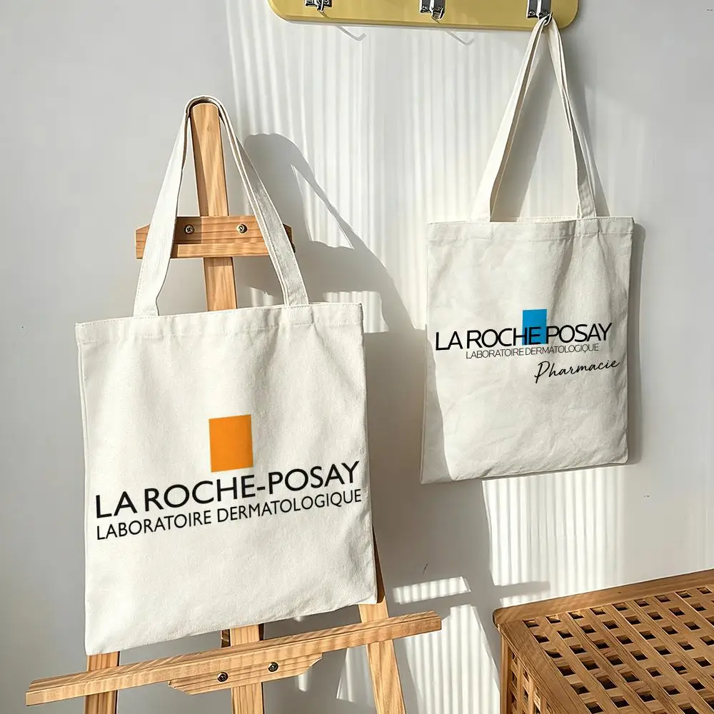 Bolsas de lona de la marca P-Posay L-La R-Roche, ideales para ir a clase, ir de compras, regalos y para el transporte diario.