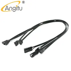 Angitu Corsair Fan RGB ARGB Adapter Cable Lighting Node/Commander HD/LL120 140 3Pin/4Pin Fan To 5V 3Pin LED Stripe Cable-50cm