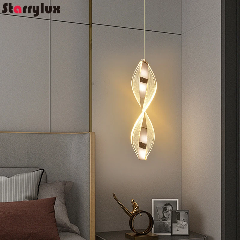 

Italian Luxury Pendant Light Modern Bedside Lamp Entryway Hallway Decor Minimalist Chandelier