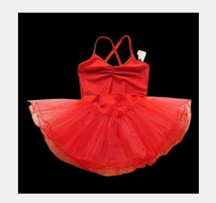 1 teile/los Mädchen Ballett Kleid Kinder Mädchen Tanz Süßigkeiten Farbe Kleid Kinder Ballett Kostüme Mädchen tanzen Trikot Kleid