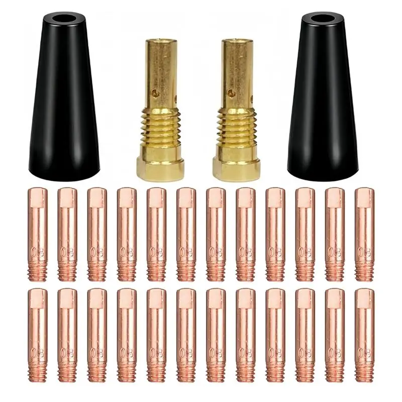 

ABUH-24PCS Flux Core Gasless Nozzles Welding-Gun Accessory Kit,MIG Welding Accessories