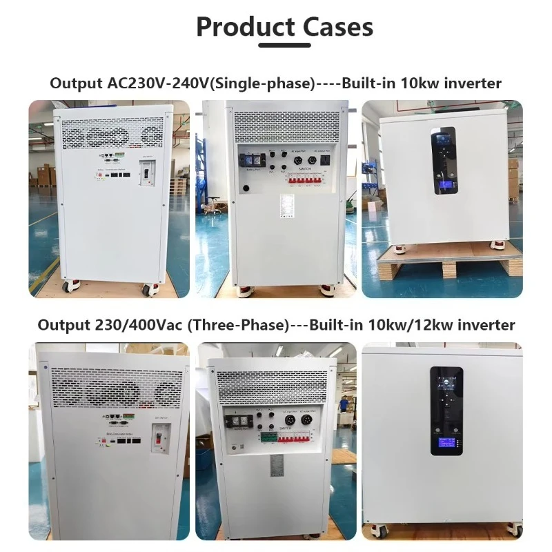 All in One 51.2v 314Ah 400Ah 560Ah 628Ah Home Energy Storage System Built in 10kw Inverter 16kWh 20kWh 32kWh Solar Battery Pack