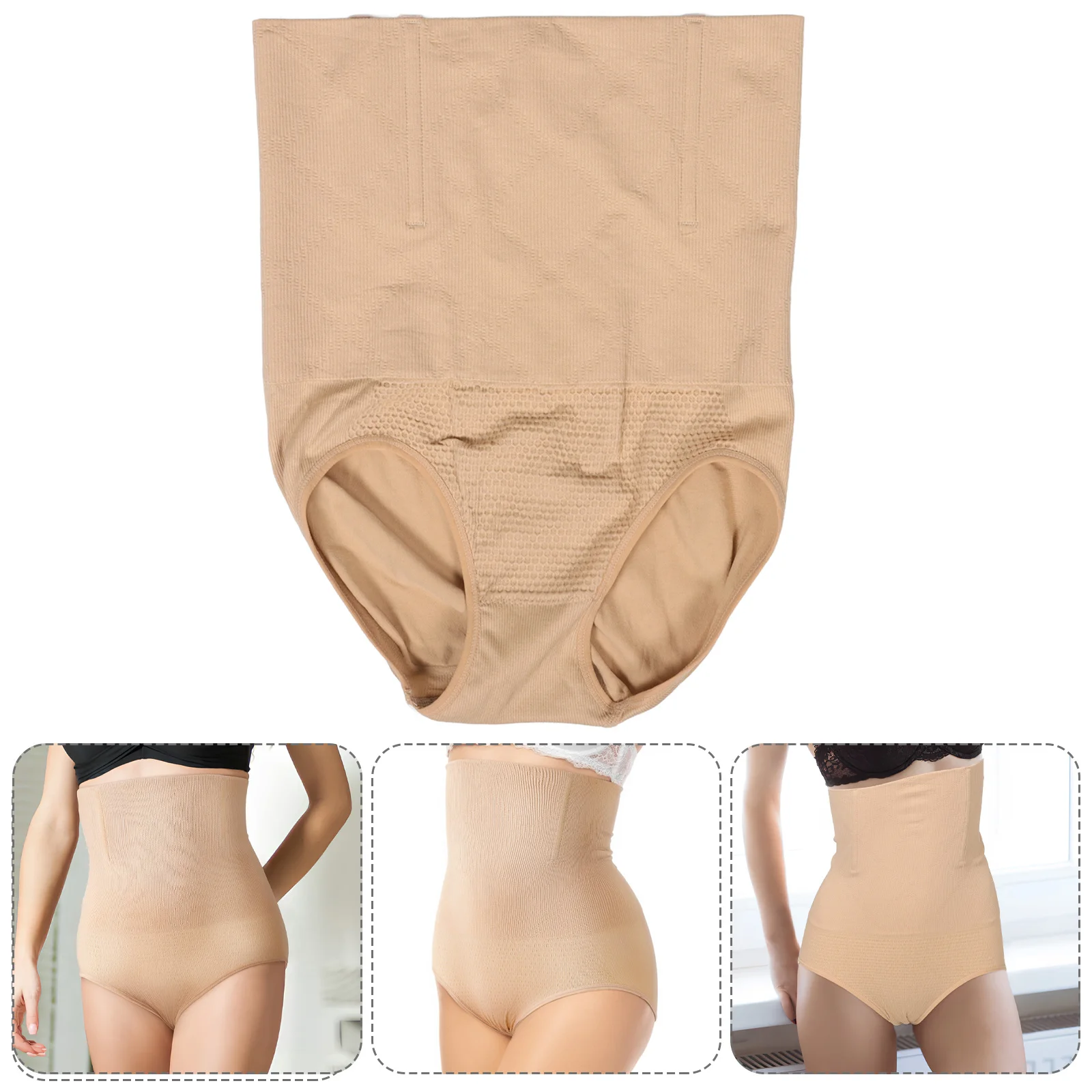 

High Waist Tummy Control Shapewear for Women Breathable Body Shaper Shorts Abdominal Support Sculpting Underwear M L