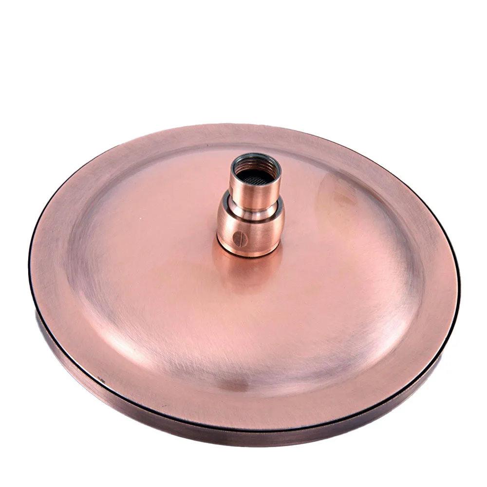 Bathroom Accessory Antique Red Copper Water Saving Round Shape Top Rain Shower Head Bathroom Fitting ash261