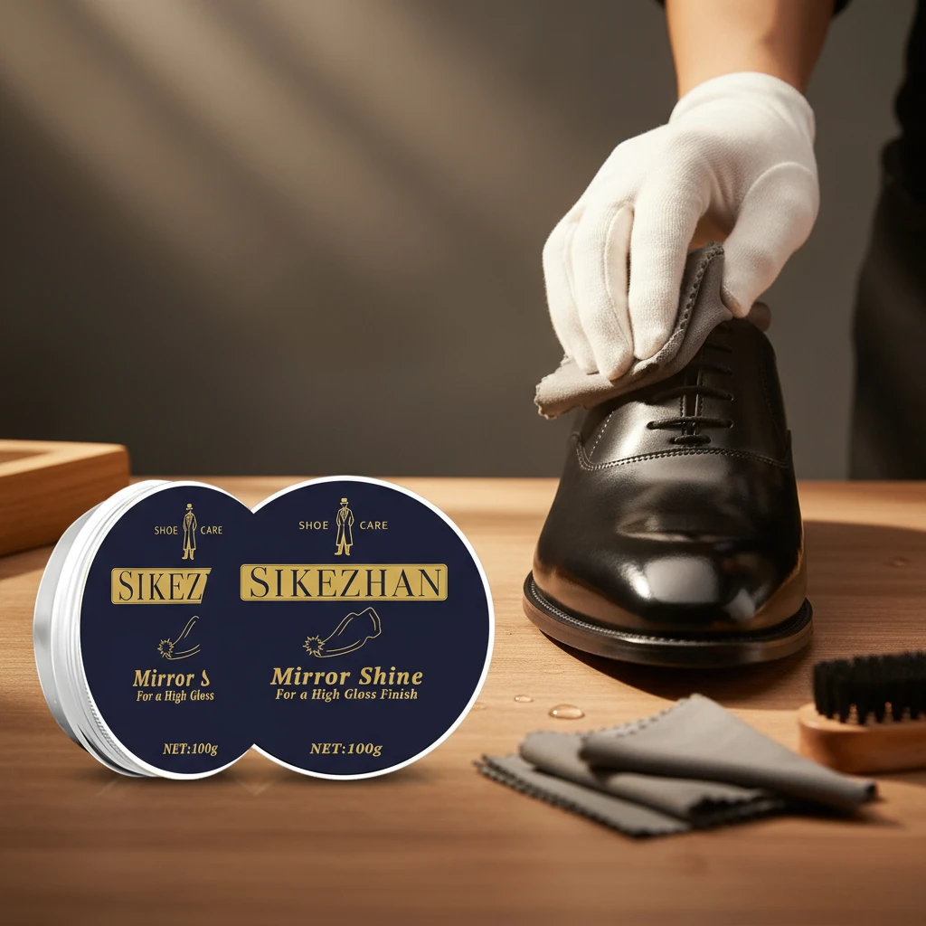 Acondicionador y pulido de cuero crema para zapatos premium: protección impermeable para zapatos de cuero para hombres y mujeres, botas, bolsos, kit de cuidado