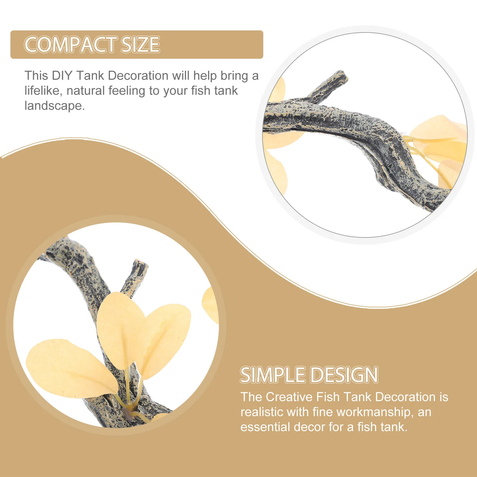 

Artificial Branch Resin Craft Aquarium Decoration DIY Fish Tank Tree Branch Natural Landscape Lifelike Resin Crafts