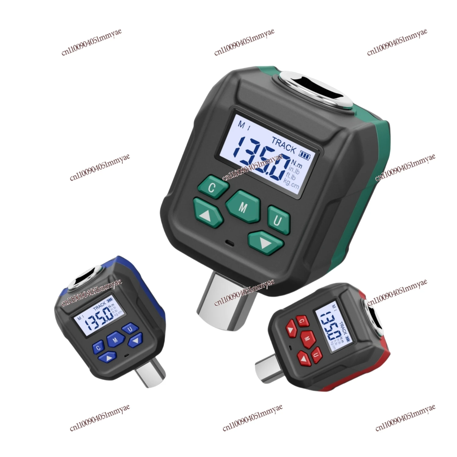 طقم محول عزم الدوران الرقمي 1/2 بوصة + 1/4 بوصة + 3/8 بوصة محرك 1.5-400 نيوتن متر ± 2% 500 ذاكرة و9 مجموعات مسبقة للدراجة/السيارة/اختبار عزم الدوران الصناعي #3