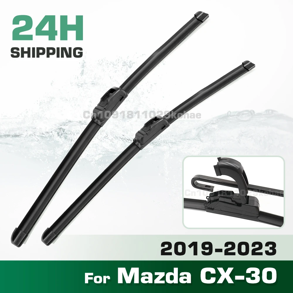 

GREATROAD Wiper LHD&RHD Front Wiper Blades Set For Mazda CX-30 2019 - 2023 Windshield Windscreen Window Brush 26"+16"