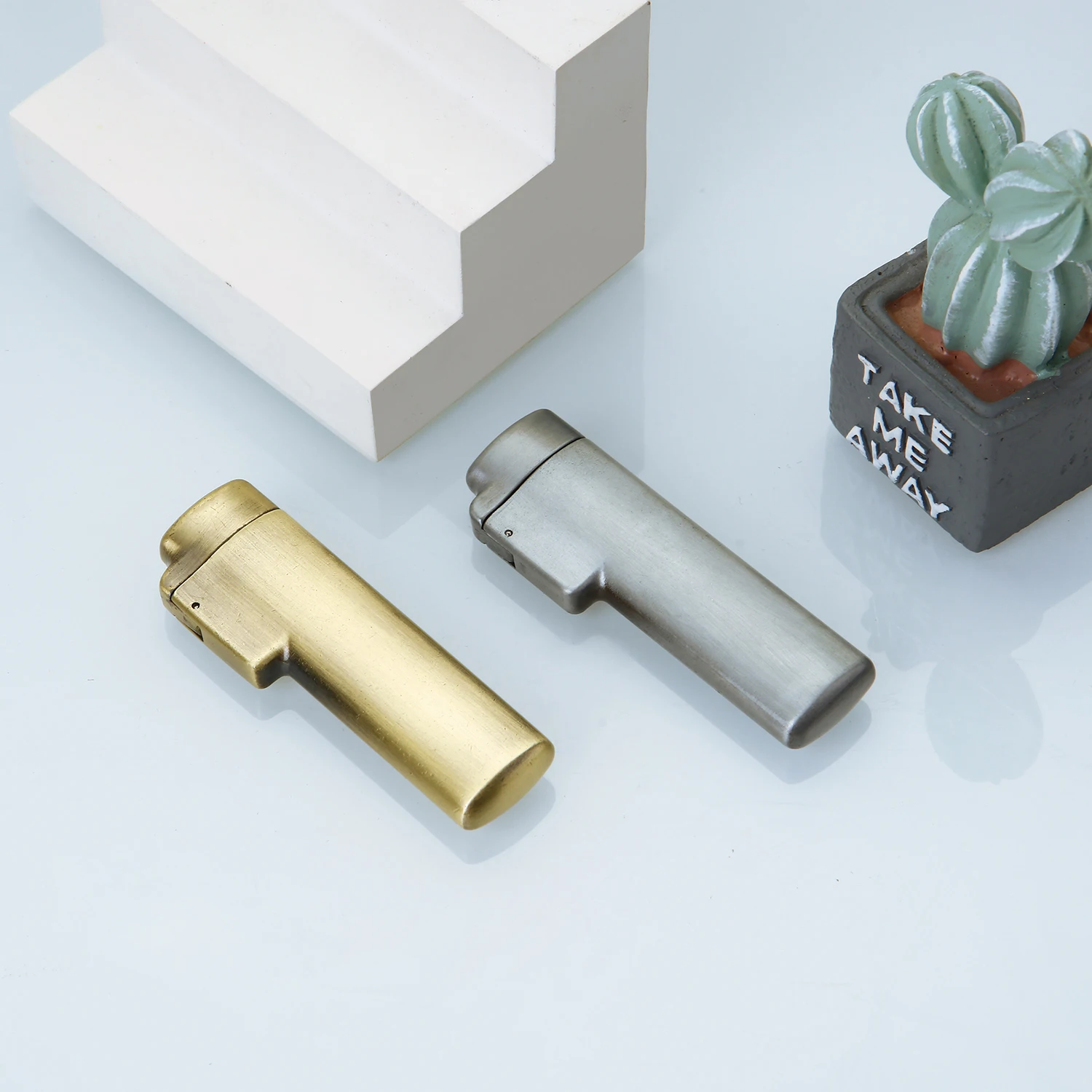Metal Toothpicks Holder Zinc Alloy Capsule Bucket Box Hiking Portable Toothpick Needle Case Handmade Storage Box
