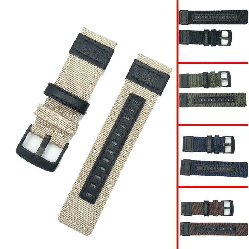 20mm 22mm Nylon Watchband Strap for Garmin Fenix 5 5S Plus 6 6s /Forerunner 935 945 Smart Bracelet leather nylon Band Correa