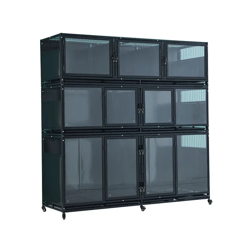 Y1 Pet store foster cage tempered glass display cage cat cage