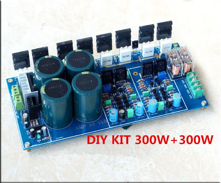 

DIY kit HIFI Fully Symmetrical Dual Parallel Discrete Power Amplifier Board 600w