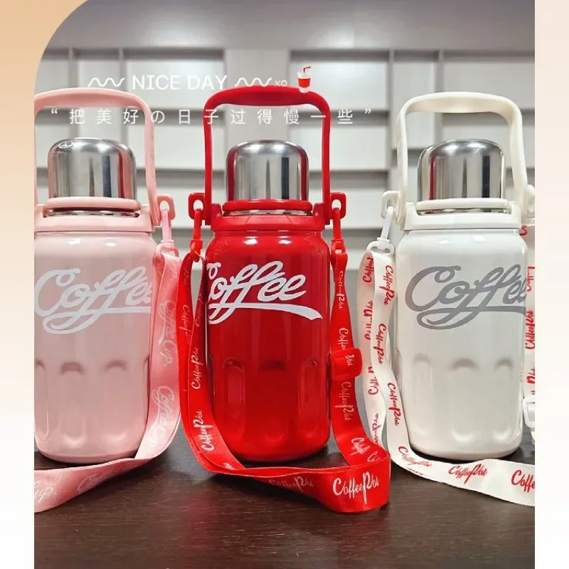 كوب كوكا كولا كوب كينغ كونغ كوب خارجي للطلاب حزام محمول عالي الجمال سعة كبيرة 316 كوب معزول من الفولاذ المقاوم للصدأ #2