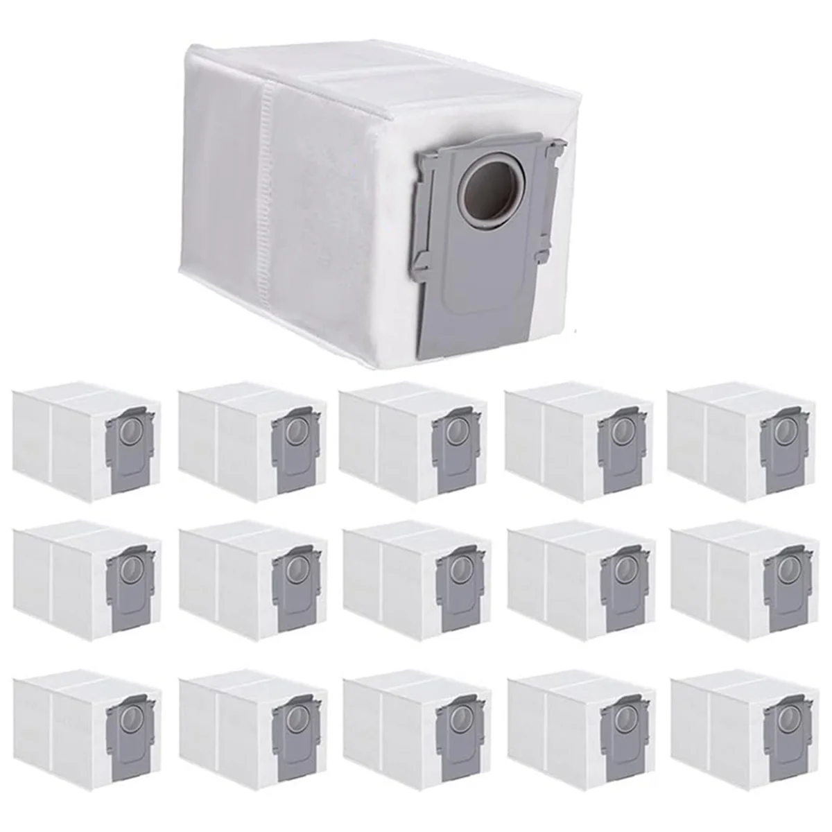 16 Pack Dust Bags for Roborock Q Revo Robot, Qrevo MaxV, S8 Max Ultra, S8 MaxV Ultra Robot Vacuum Bags Replacement Parts#ABLE