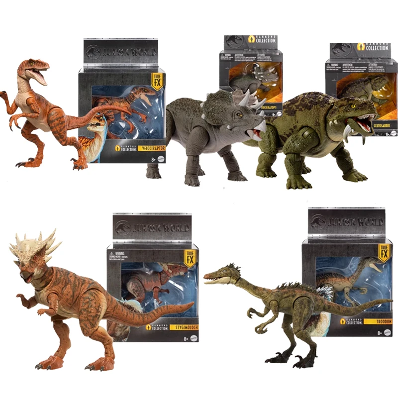 

Hammond Collection Jurassic World Model Dinosaur Troodon Velociraptor Scutosaurus Stygimoloch Boy Action Figure Toys Joints Move