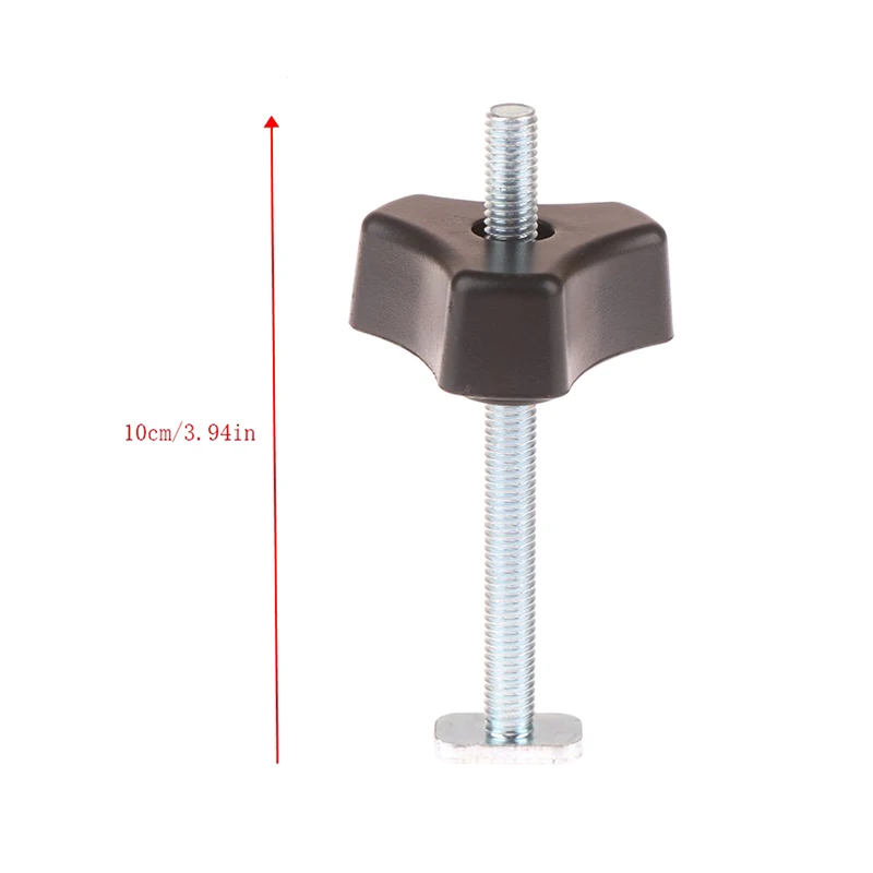 M8 Universal T Track For Woodworking, Double-Cut Profile T Track And T Bolt Knob, Miter Track Sliding Nut T-Slider T Slot