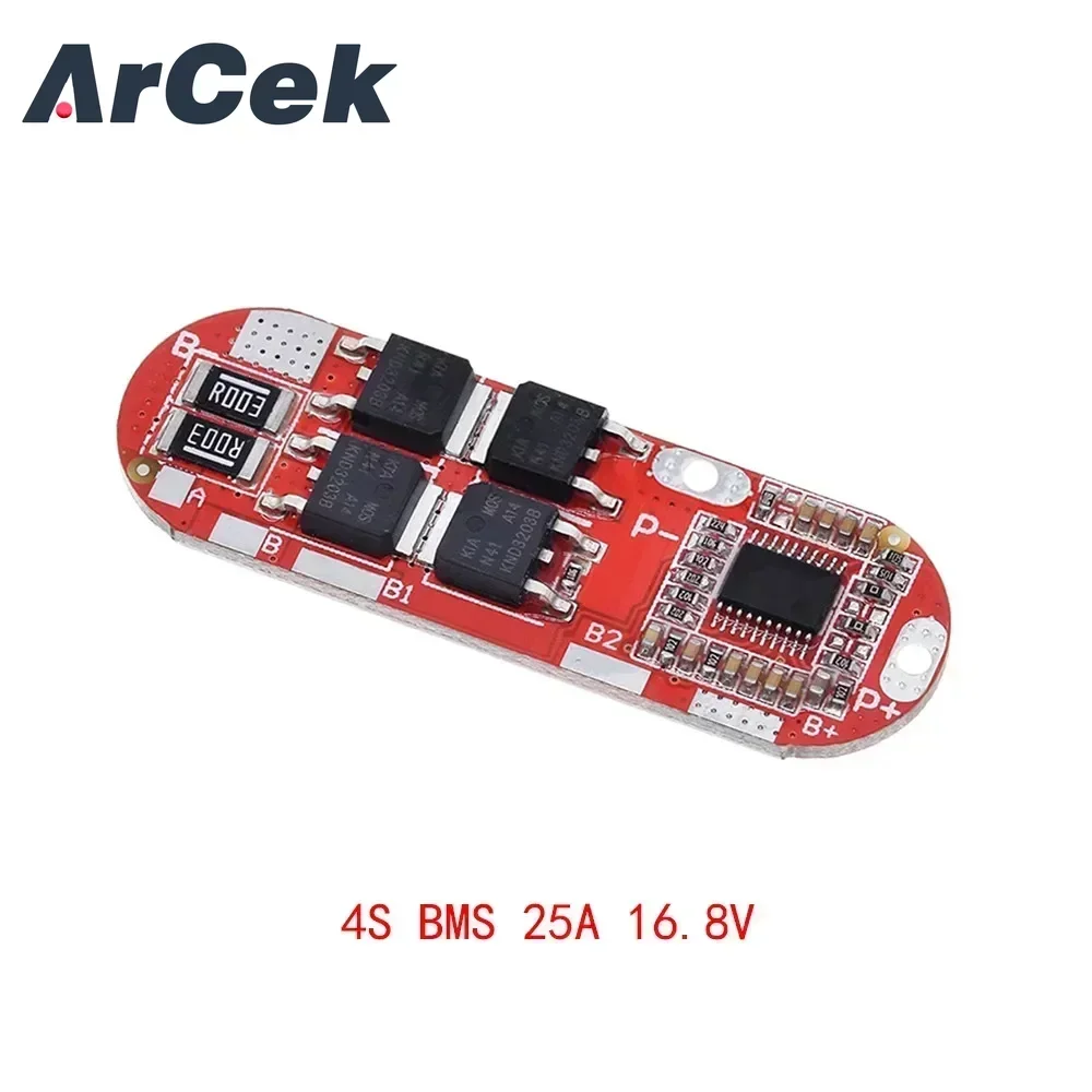 25A 3S 12.6V 4S 16.8V 5S 21V 18650 Li-ion Lithium Battery Protection Board Circuit Charging BMS PCM Polymer Lipo Cell PCB