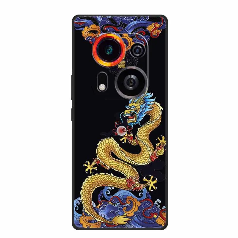 3D Emboss Case For Tecno Phantom X2 Pro Spark Go 2023 Pop 7 Pro Pova 5 Pro Neo 3 Black Silicone Soft Back Cover Phone Case Funda