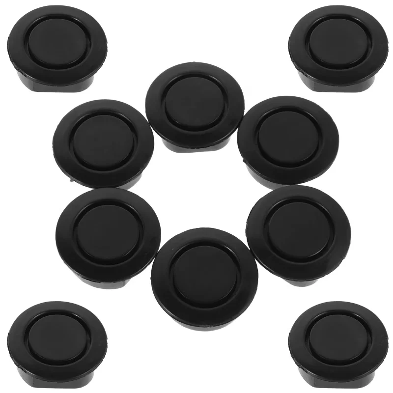 10Pcs Car Bumper Radar Cover, Black Plug, Reversing Sensor Hole Protector, Waterproof Car Bumper Body Hole Cover