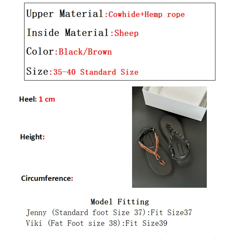 Sepatu Wanita Musim Panas yang Kering, Sandal Kulit Sapi Tali Rami Retro Prancis, Sepatu Datar Minimalis, Sandal Wanita