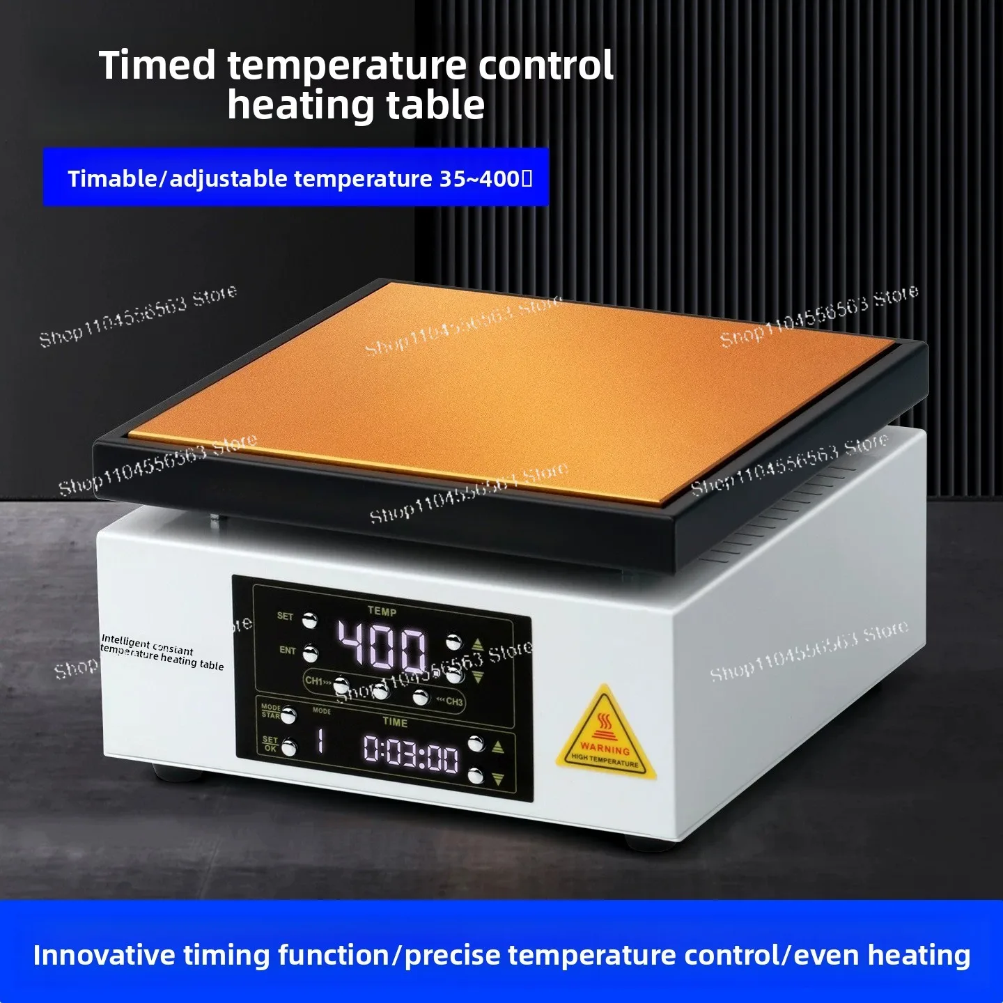 Intelligent constant-temperature heating platform for PCB reflow soldering preheating platform