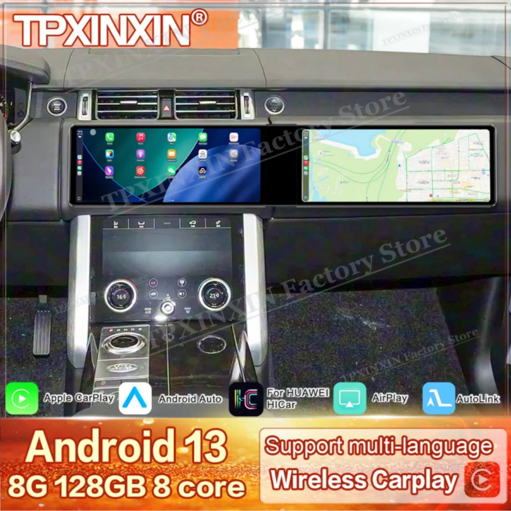 

Dual Screen Android For Land Rover Range Rover executive Edition 2018~2022 Multimedia GPS Navigation Car Radio Stereo Head Unit