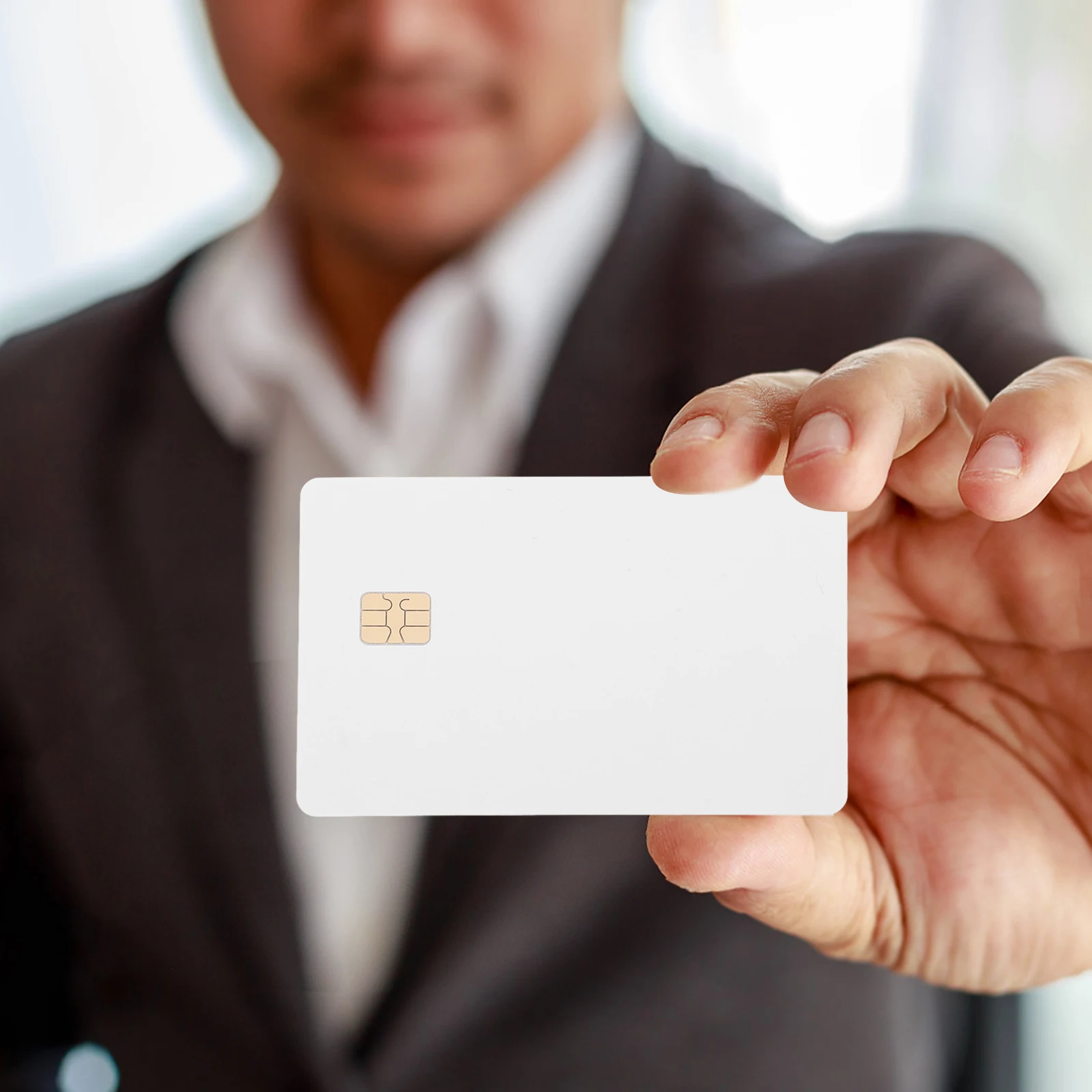 8pcs Pvc Id Blank White Waterproof Printable For Access Control Employee Membership Cards Pvc Card Blanks Fake