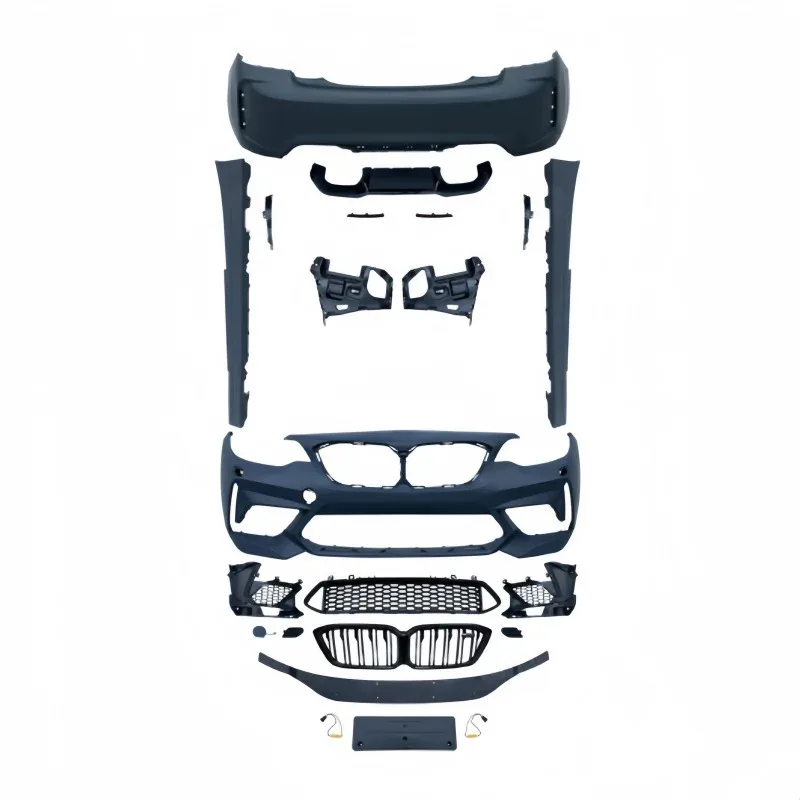 

For BMW 2 Series F22 (2014-2021)| M2C Thunder Body Kit - Front/Rear Bumper, Grille, Side Skirt, Rear Lip, Quad Exhaust