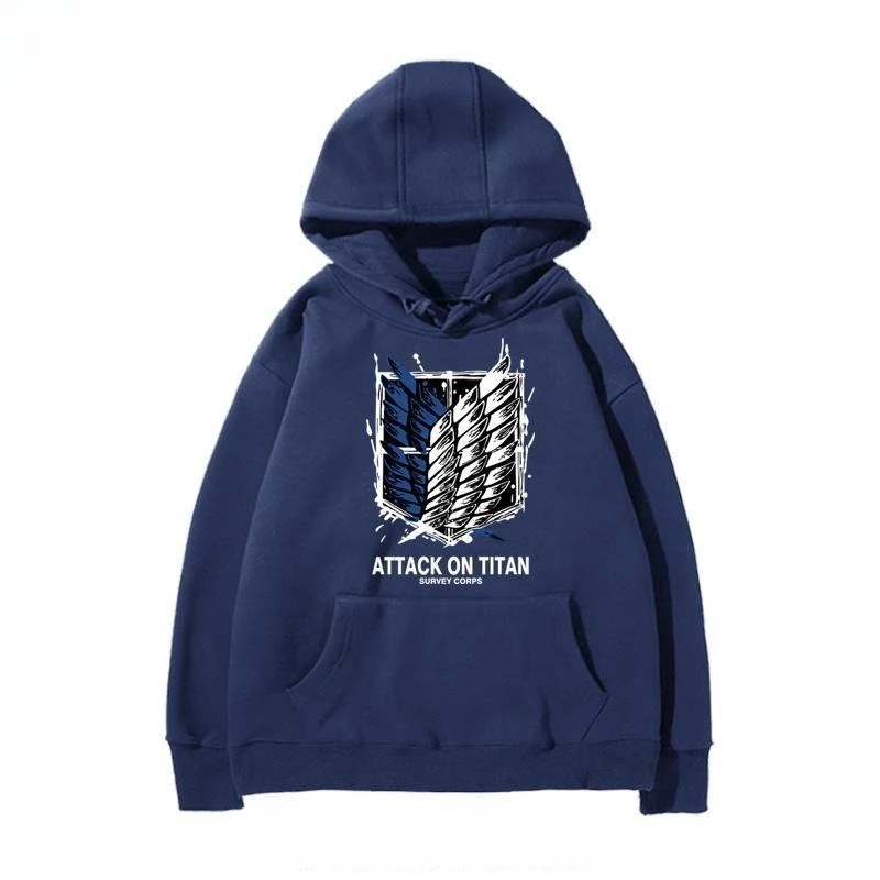 بانداي معتمدة حقيقية هجوم العملاق فيلق الاستطلاع شعار أجنحة الحرية طباعة خريف جديد للجنسين هوديي الحرارية حجم كبير #4