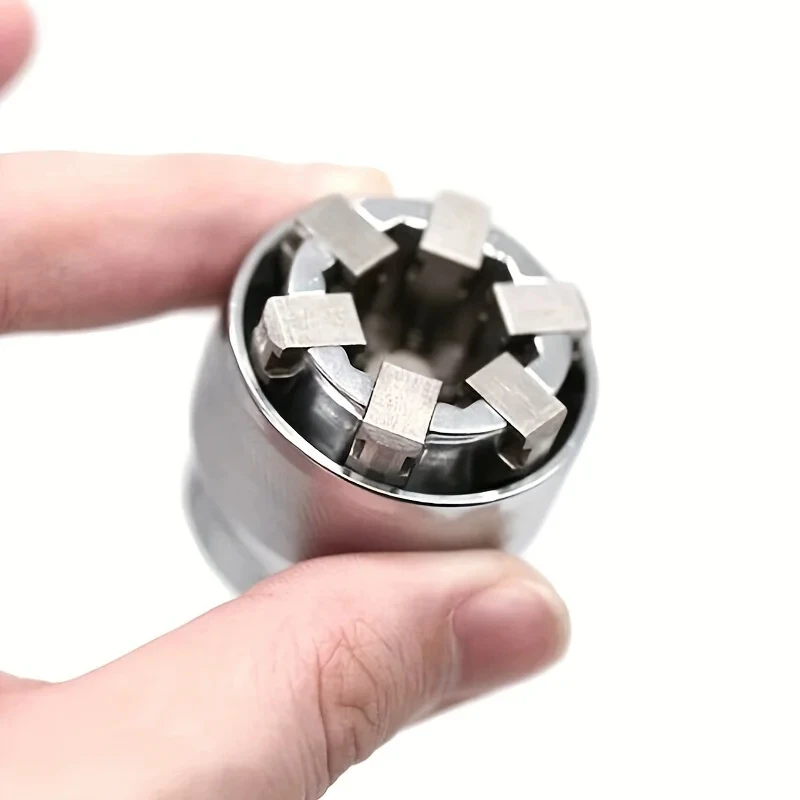 Adjustable Universal Socket Wrench Grip Adapter, 10-19mm Hex Head Nuts And Bolts Driver Tool, For 3/8