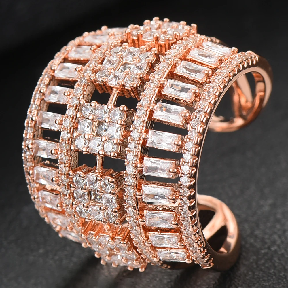 Missvikki Be الأصلي لامعة فاخرة عبر الدائري رومانسية العصرية المرأة الذكرى بيجو هدية عرض الحفلات مجوهرات الزفاف الزفاف #1