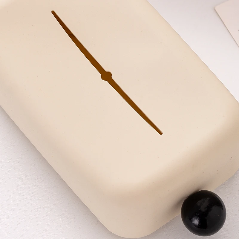 【Epeiushome】 Silicone Tissue Box Desktop Paper Box Napkin Storage Box Nordic Ins Style Light Luxury Cute