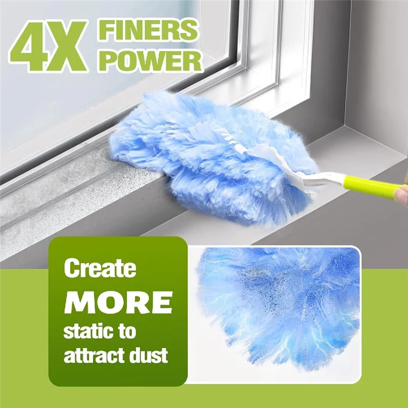 Promotion! Electrostatic Duster Double-Sided Adsorption Household Duster Multi-Function Replacement Kit Accessories