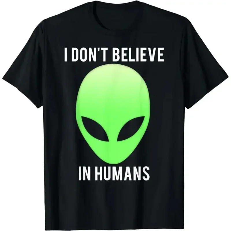 Graphic Tee Fashion Short Sleeve Novelty Unisex Short-sleev Cute Alien I Come In Peace Space Rave EDM Music Alien T-Shirt style