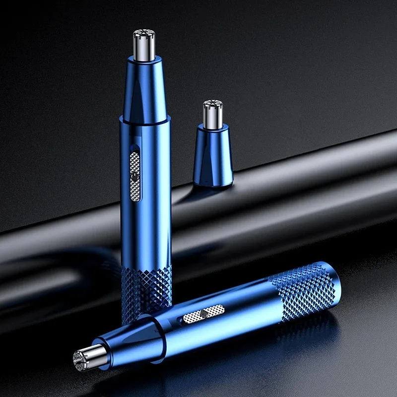 Portable Mini Nose Hair Trimmer, Electric Facial Hair Removal Device For Men & Women, Painless & Safe Shaver Easy Cleaning 1Pcs