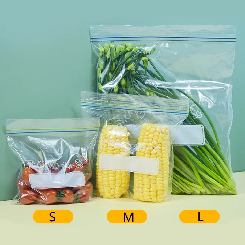 Refrigerator fresh-keeping bag food sealed transparent household fruit and vegetable food freezing special thickened ziplock bag