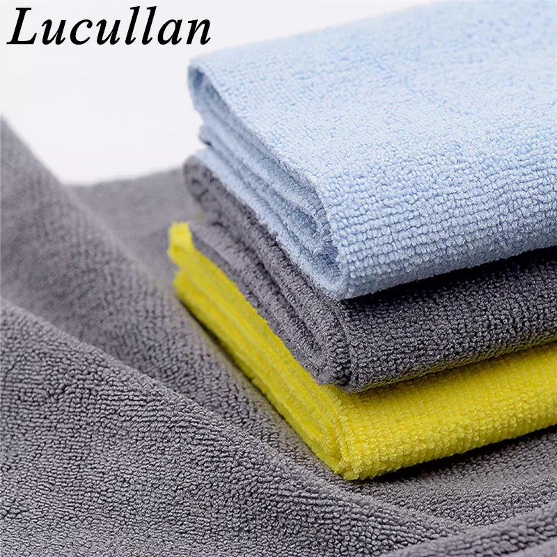 Lucullan 40X40CM 300GSM Basic Microfiber Cleaning Towel No Scratch Edgeless Clothes For Coating, Waxing, Detailing