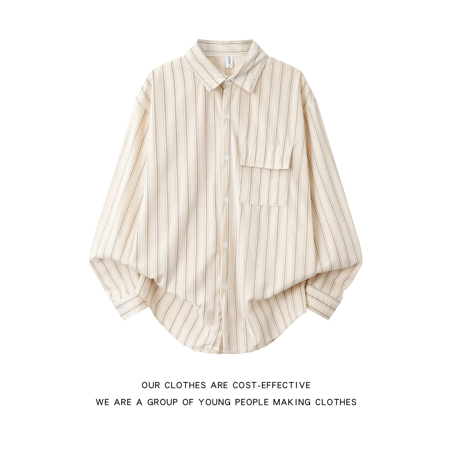 

Japanese Sle Striped Long Sve irt ex Vintage Preppy Light Wa Corduroy Casual Workwear Lightweight Summer Coat