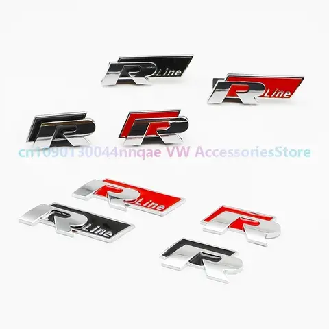 वोक्सवैगन गोल्फ आर आरलाइन टिगुआन टौरेग पोलो जीटीआई सीसी पासैट आर36 साइरोको ऑटो पार्ट्स बैज बॉडी स्टिकर के लिए 2 पीस एबीएस स्पोर्ट स्टिकर 8 best sales आरलाइन लोगो vw - №8