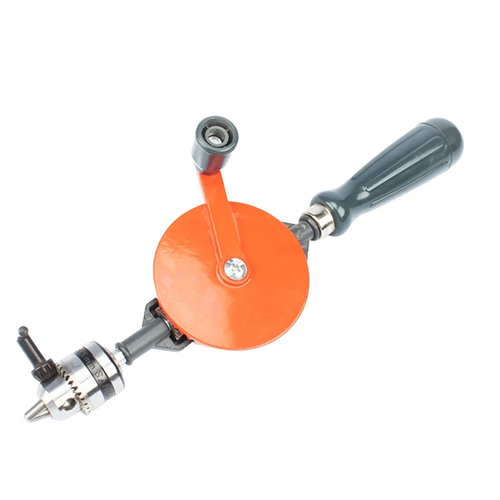 Hand Crank Drill Portable Hand Drill For On-the-go Projects Ergonomic Handle Compact Portable Manual Operation Drill Shaft