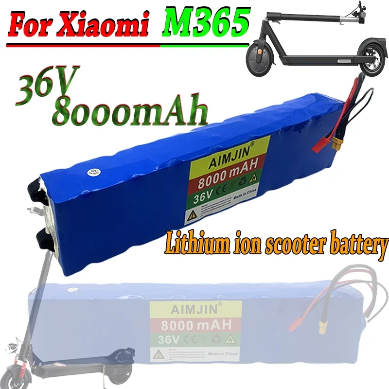 

100% 36V 8000mAh Scooter Battery Pack For Xiaomi Mijia M365 36V 8000mAh Battery pack Electric Scooter BMS Board for Xiaomi M365