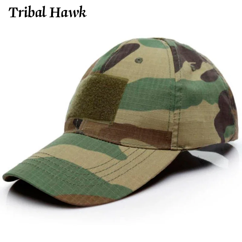 Men's Baseball Cap Tactical Camouflage Snapback Hat Airsoft Paintball Camping Outdoor Casual Camo Caps