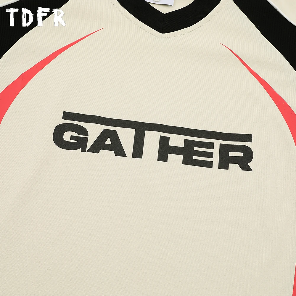 رسالة طباعة التباين بألواح قصيرة الأكمام تي شيرت رجالي الصيف الشارع الشهير طاقم الرقبة فضفاضة راجلان كم التي شيرت الرجال المحملة