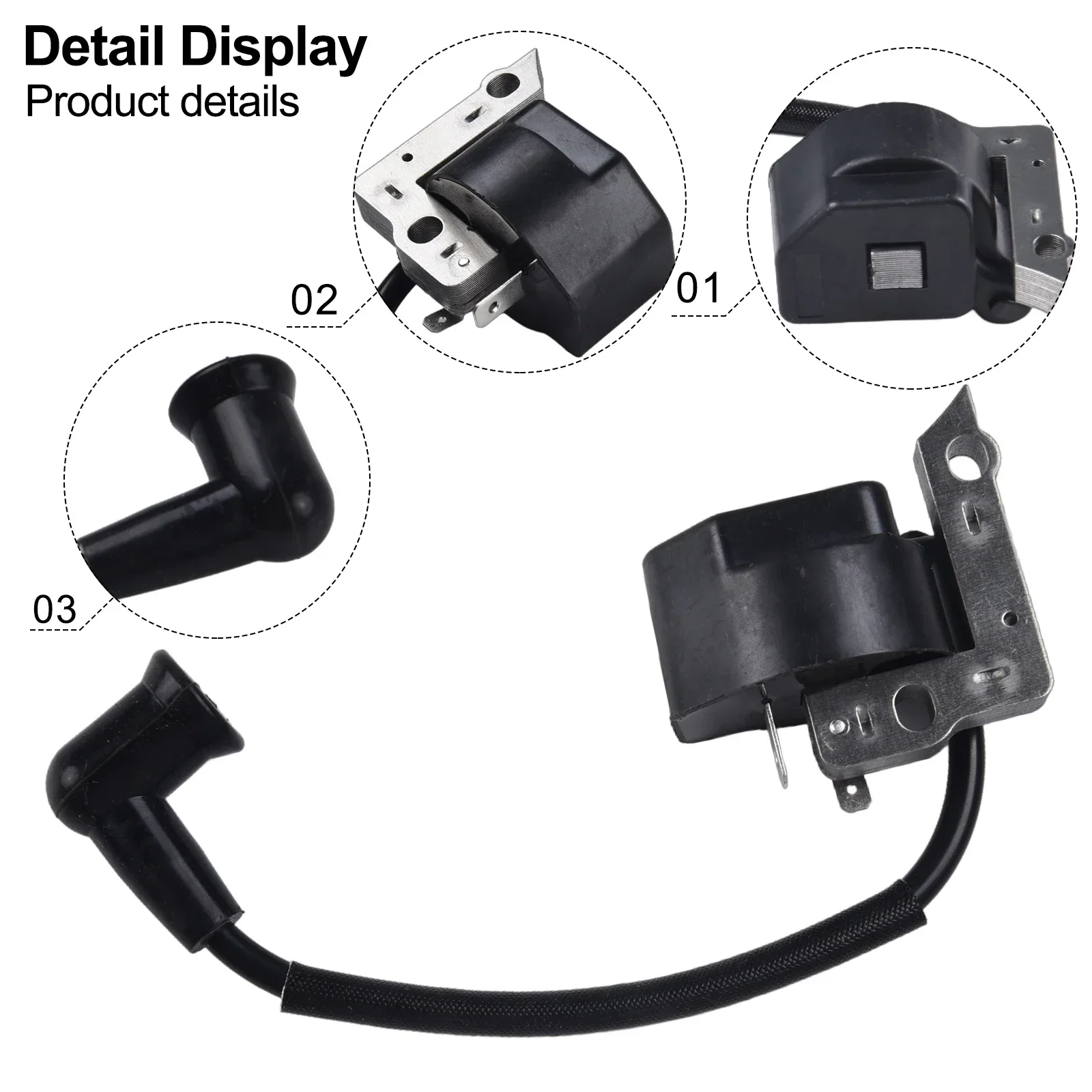 

Replacement Easy Installation Ignition Coil Replace Part 1309 1311 FS 55 2MIX Brushcutter Outdoor Power Equipment