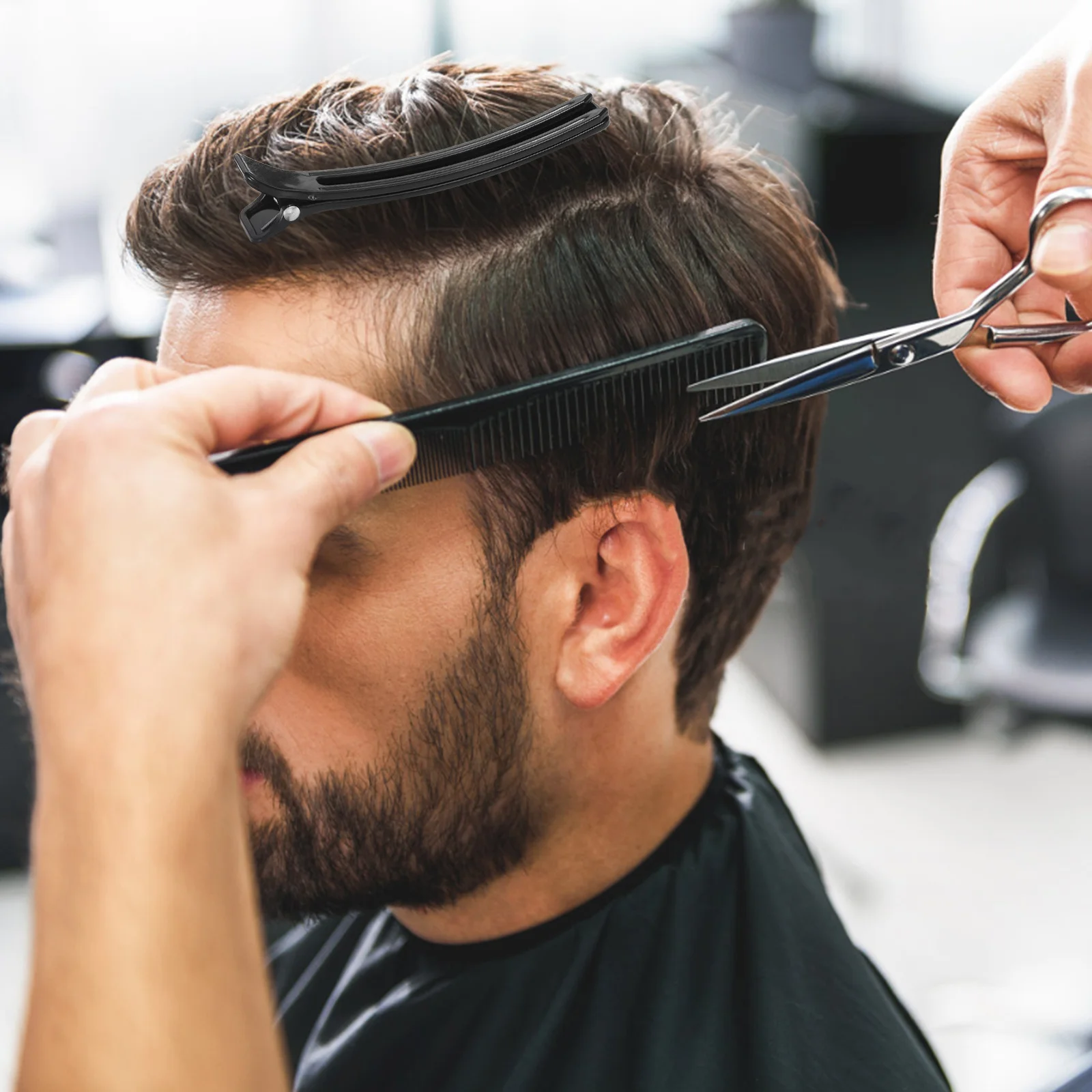 

2Pcs Hairdressing Clips Salon Sectioning Cutting Dying Styling Hair Clamps Layering Clip Lightweight Portable Professional Hair