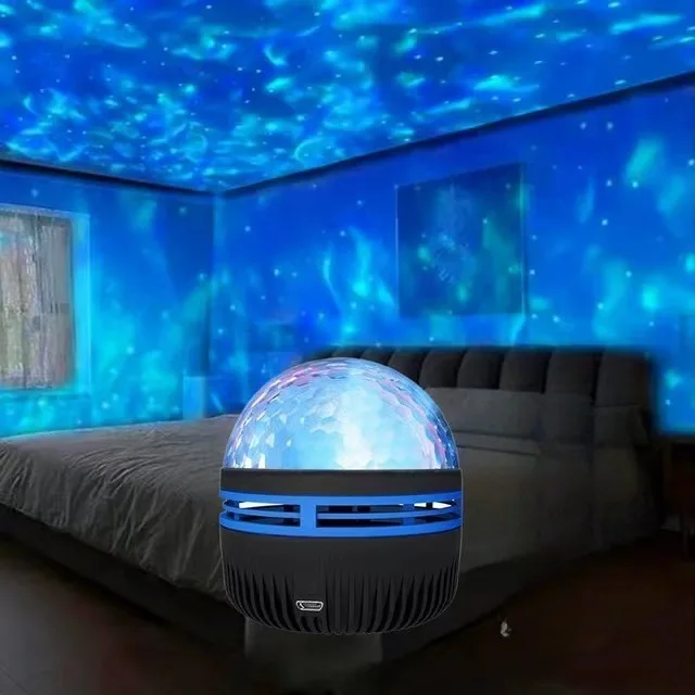 

Popular Starry Sky Projection Light Water Ripple Northern Lights Usb Bedhead Atmosphere Light Bedroom Led Luminous Night Light