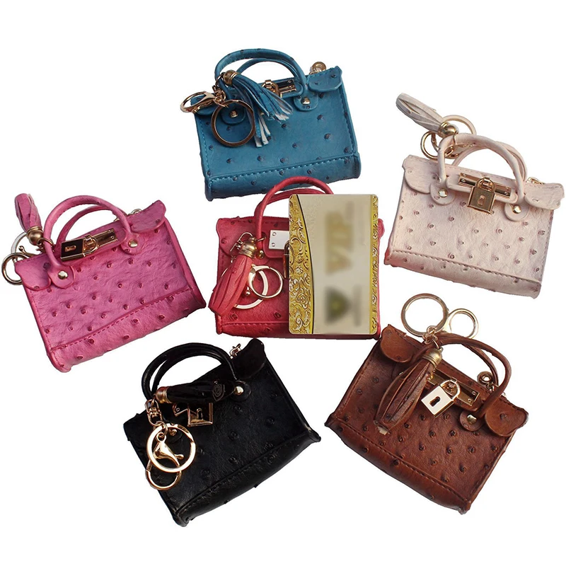 Multifunction Leather Key Wallet Coin Purse - close-up view